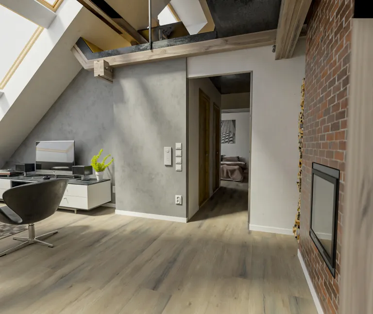 HORI Klick-Hartvinylboden Rigid SPC Eiche Blackrock Castle Landhausdiele synchron Holzstruktur 9