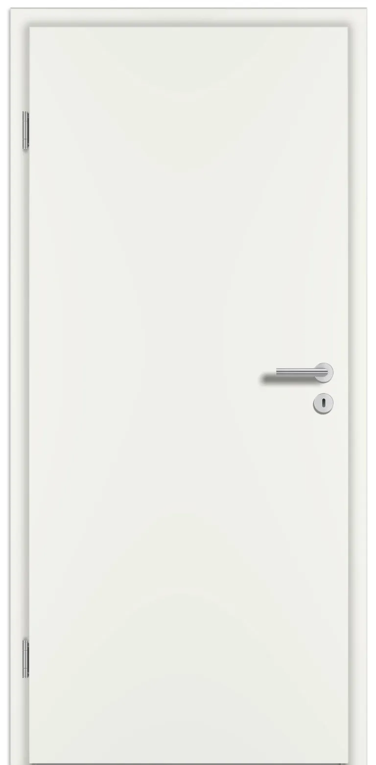 PRÜM Schallschutztür Wohnungseingangstür CPL Weißlack RAL9010 Rundkante 0