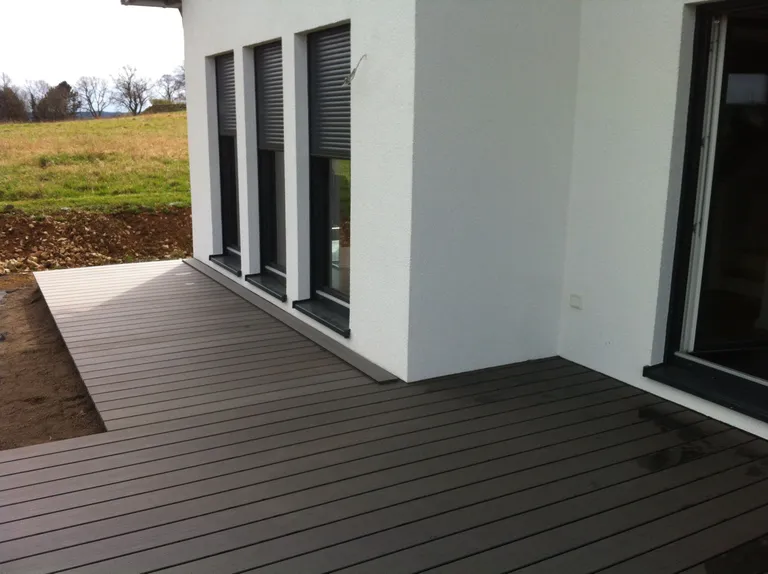 Megawood Terrassendielen Komplett-Set WPC Premium massiv schiefergrau 2