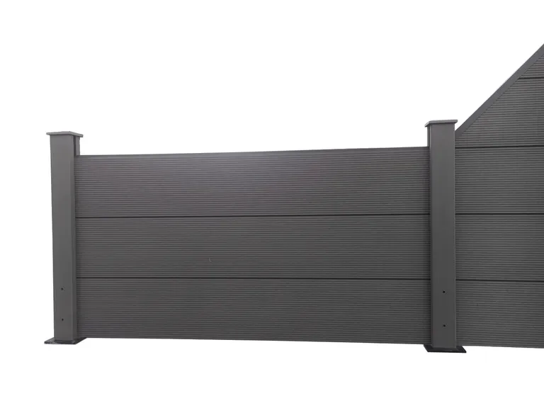 HORI WPC Sichtschutzzaun Stecksystem XXL Komplettset 7