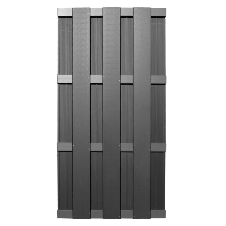 HORI WPC Sichtschutzzaun Lamellenzaun Schmal Anbauset 1