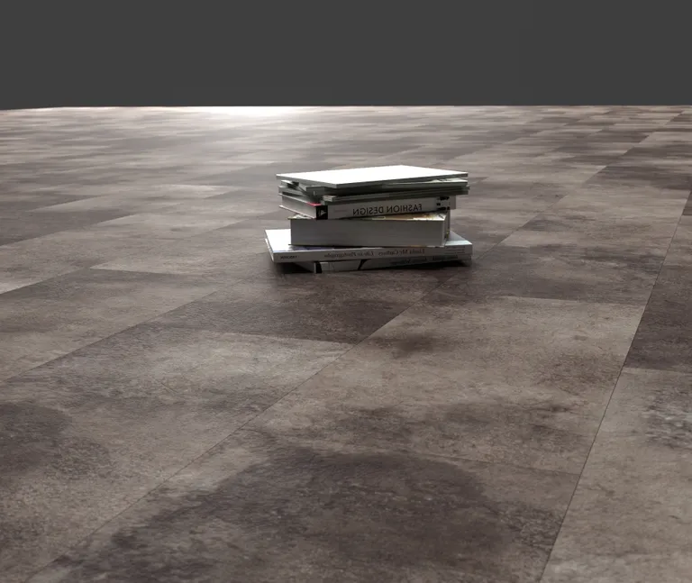 HORI Klick-Hartvinylboden Rigid SPC Fliesenformat Travertino Noce Steinstruktur 4