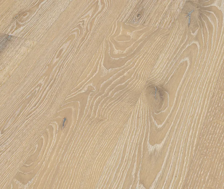 MEISTER Natureflex Holzboden HD 100 Eiche lebhaft lichtweiß gekälkt gebürstet Landhausdiele 0
