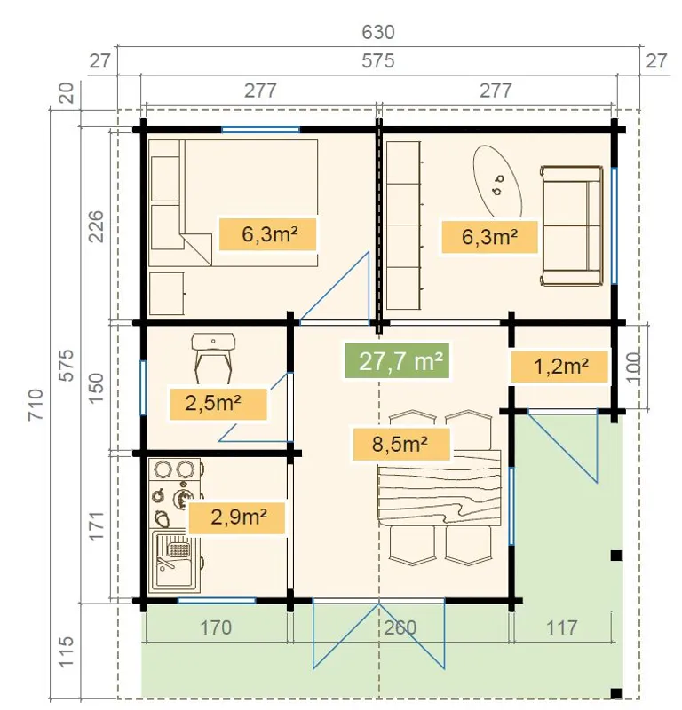 Lasita Maja Ferienhaus Yukon 6