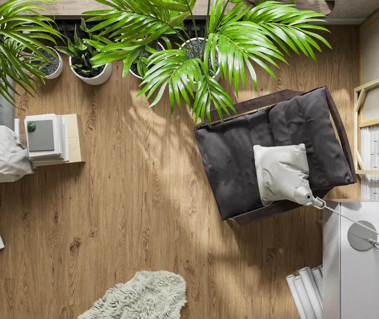 HORI Klick-Hartvinylboden Rigid SPC Eiche Chadera strukturiert Landhausdiele 0