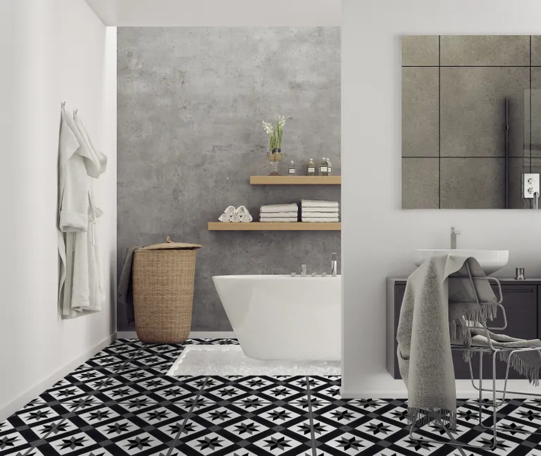 Gerflor Klebe-Vinylboden, Senso Unik, Fliese, Cordoba Black 0