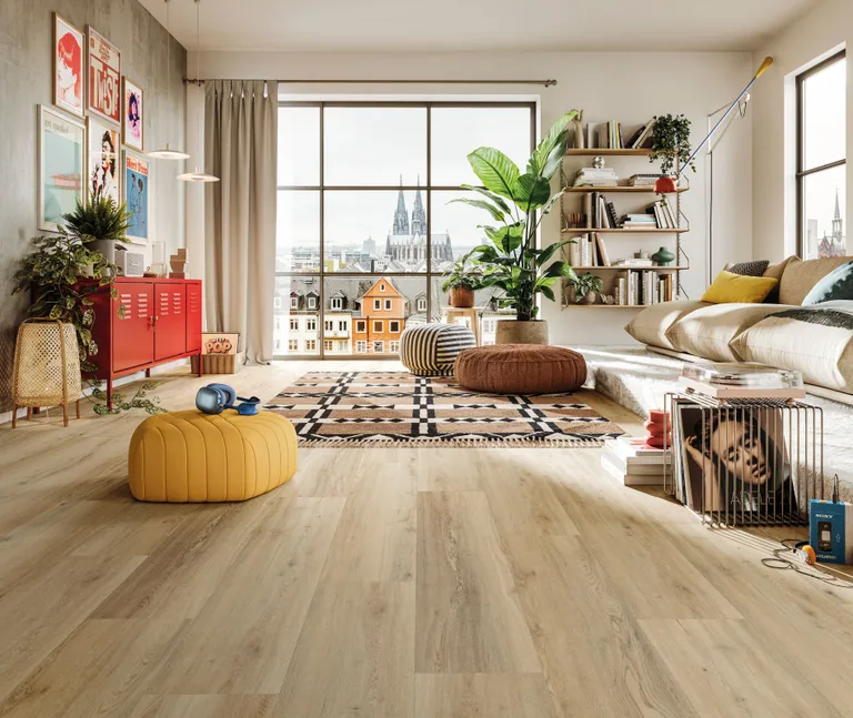 MEISTER Klebe-Vinylboden Dryback DD155 Minimal wave 20190 Natural Wood-Struktur Kurzdiele 0