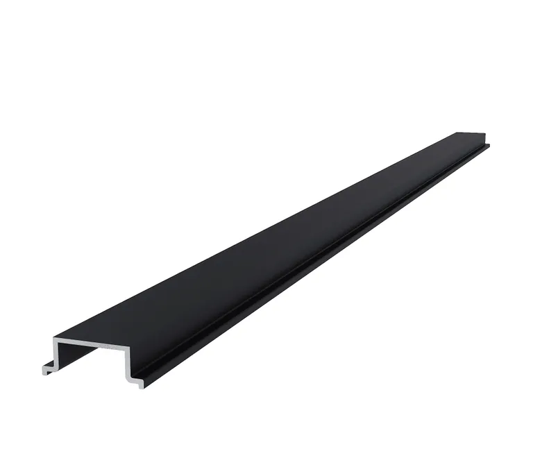 NewTechWood WPC Sichtschutzzaun Stecksystem Abdeckleiste für Alupfosten 0