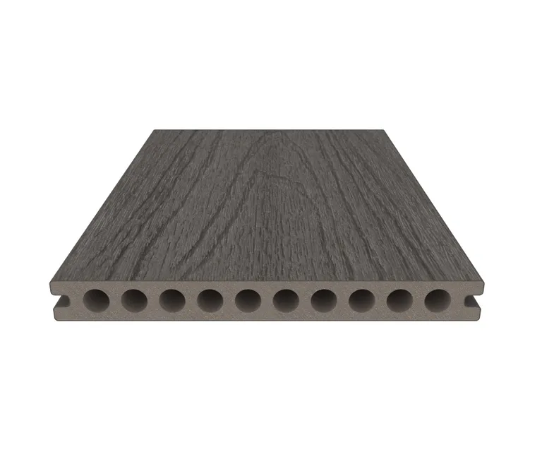 NewTechWood Terrassendielen WPC Hohlkammer Gigante Oldwood Silver Gray Holzstruktur gebürstet / glatt gebürstet Co-Extrudiert 22,5 x 210 mm 2