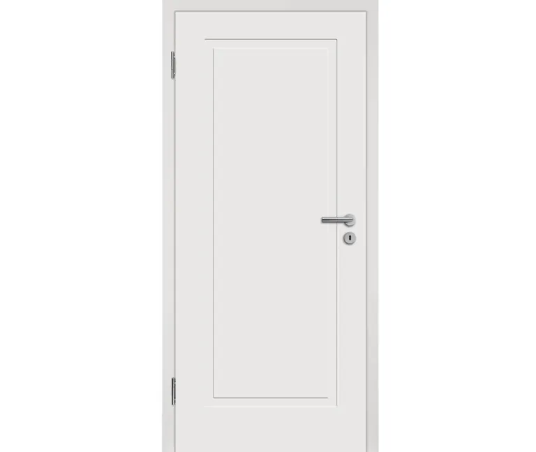 HORI Schallschutz Wohnungseingangstür Alicante 1 Weißlack RAL9010 SK1 Eckkante Vollspan 0
