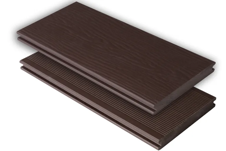 Kovalex Terrassendielen WPC massiv Schokoladenbraun unbehandelt 20 x 145 mm 0