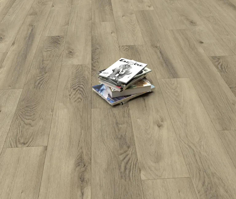 HORI Klick-Hartvinylboden Classic Rigid SPC Eiche Driftwood Landhausdiele synchron Holzstruktur schmal 4