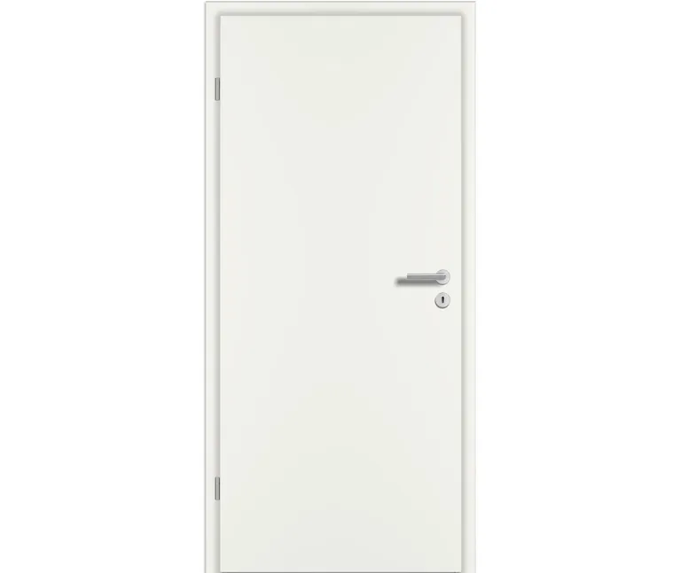 PRÜM Zimmertür Komplettset STANDARD Glatt Weißlack Exclusiv RAL 9010 Röhrenspan Rundkante 0