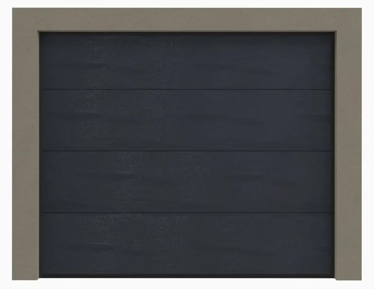 HORI Garagentor Eco Series L-Sicke woodgrain Sektionaltor Komplettset  0