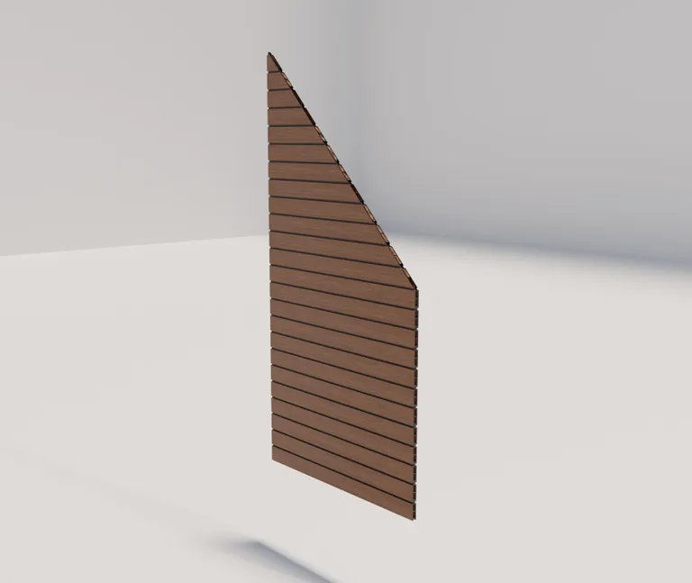 HORI WPC Sichtschutzzaun Stecksystem Rhombus-Style Schrägelement co-extrudiert 0