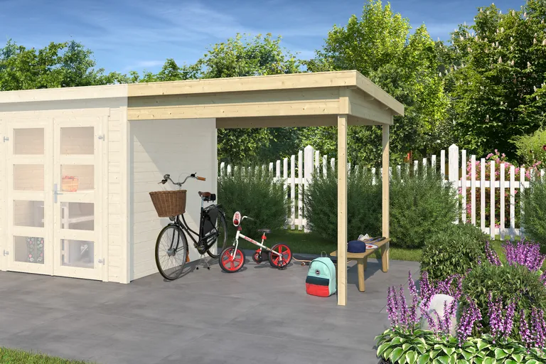 Lasita Gartenhaus Dachverlängerung für Zambezi 0