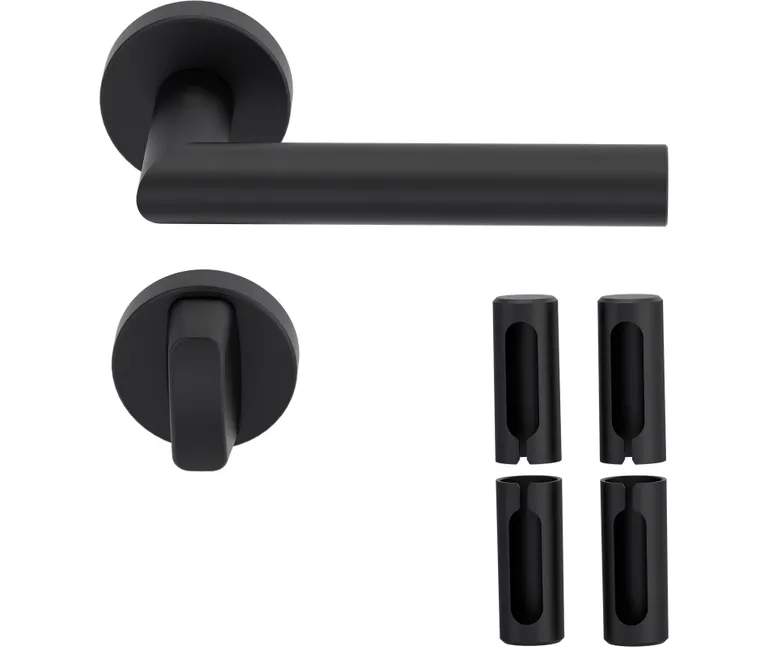 HORI Türgriff L-Form schwarz PVD 2