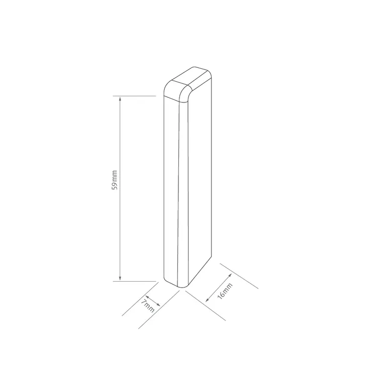 EGGER Endstück Cubical Eiche creme 6 cm 2