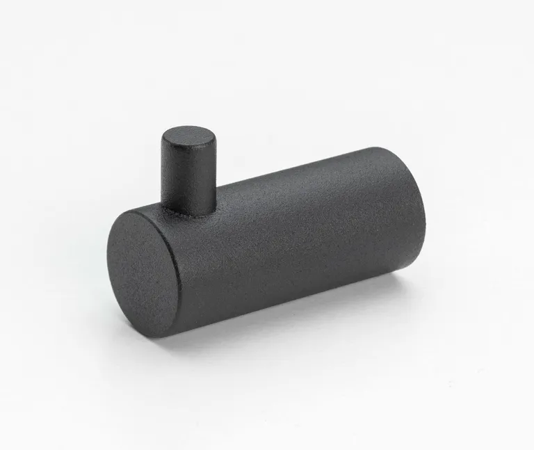 HORI Gaderobenhaken Edelstahl Black Frosted, 45 mm 0