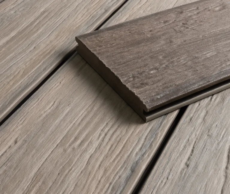 HORI Terrassendielen WPC/BPC massiv Schutzummantelung braun + grau/beige 20 x 140 mm 4