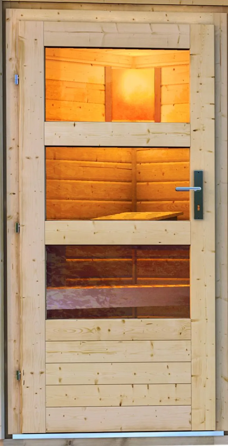 Karibu System-Sauna Komplettset Torge Fronteinstieg 38 mm 13