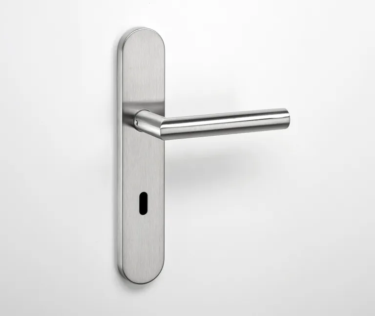 HORI Langschild Türgriff Edelstahl matt 0