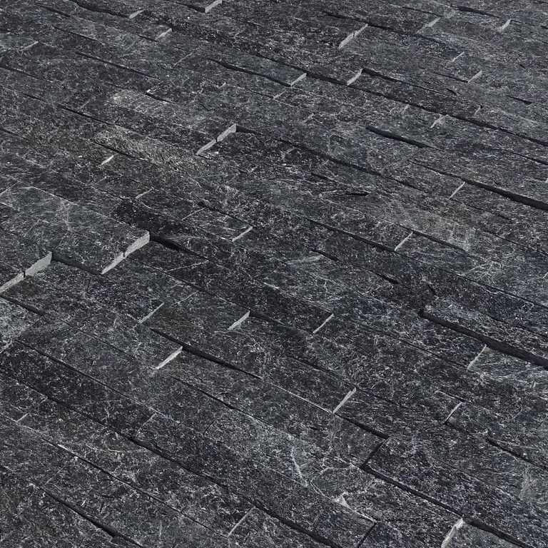 HORI Wandverkleidung Natursteinverblender Manaslu Kristall Schwarz 2