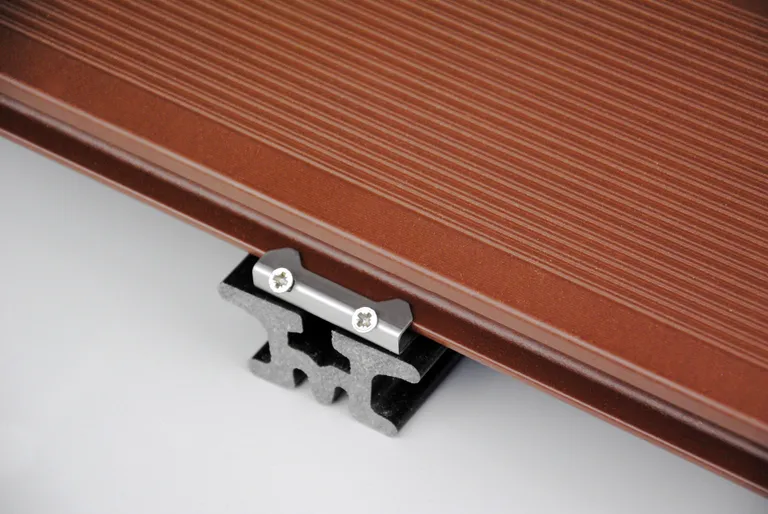 Kovalex Terrassendielen Komplettset WPC Kammerprofil Exklusiv braun 26 x 145 mm 16