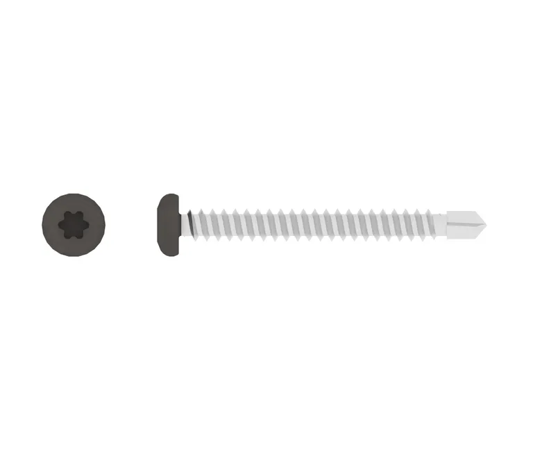 HORI Fassadenprofil Schrauben Set grau 4,2 x 38 mm 0