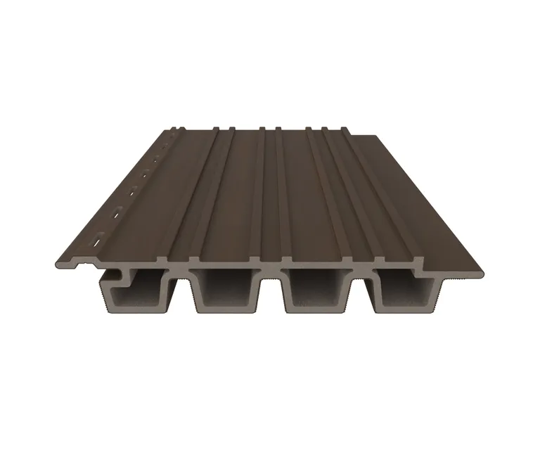 NewTechWood WPC Fassadenprofil Castellatio PRO35 33 x 215 mm Ipe 2