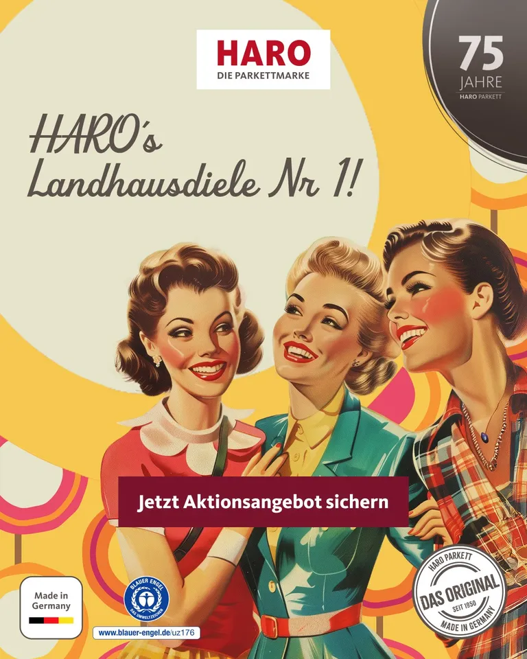 HARO Parkett 4000 Jubiläumsedition #1 Eiche Sauvage hell Landhausdiele 3