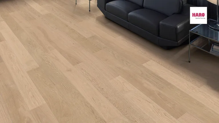 HARO Parkett 4000 Eiche puroweiß strukturiert Markant Landhausdiele 1