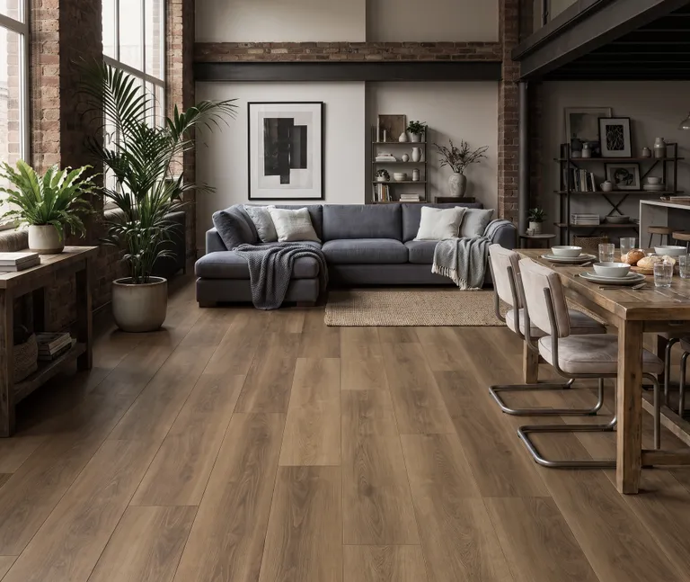 HORI Klick-Hartvinylboden Classic Rigid SPC Eiche Copenhagen Landhausdiele synchron Holzstruktur schmal 6