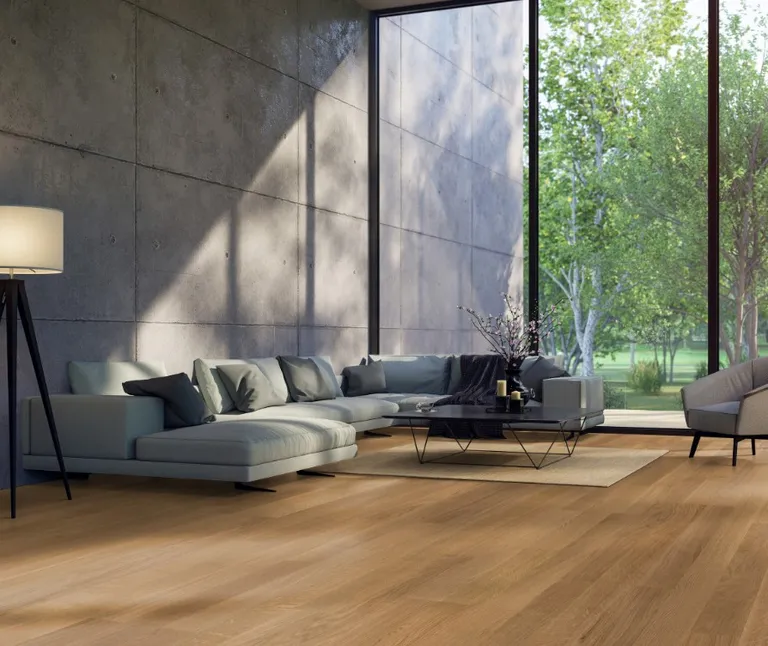 HARO Parkett 4000 Plaza XL Eiche Naturale strukturiert Schiffsboden 1