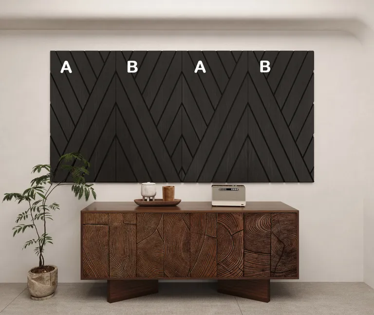 HORI WALL Akustik Diamond Wandpaneele Smoke Walnut 9