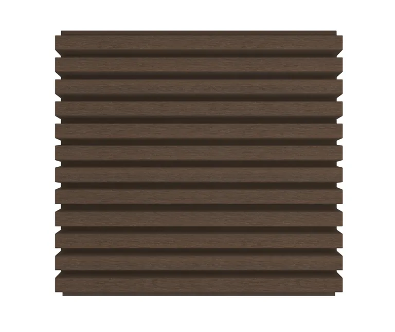 HORI WPC Fassadenprofil Rhombus Premium Small 33 x 215 x 2900 mm dunkelbraun 2
