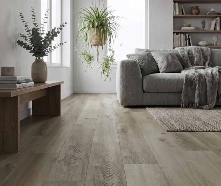 HORI Klick-Hartvinylboden Acoustic Eiche Driftwood Landhausdiele XL synchron Holzstruktur 7