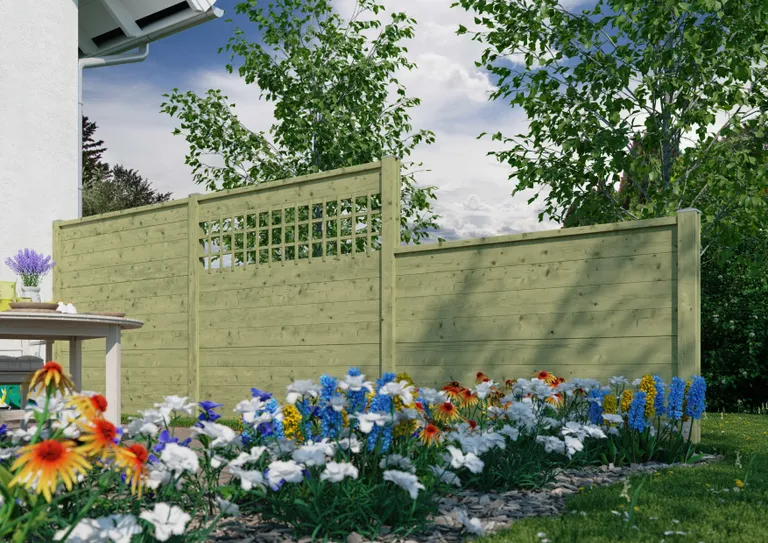 TETZNER & JENTZSCH Sichtschutzzaun Verbindungspfosten Trelleborg-System 1