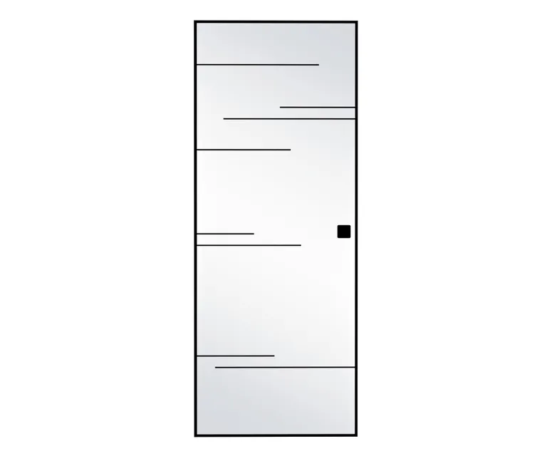 HORI Glasschiebetür Loft Premium Lines satiniert ESG 8 mm 1