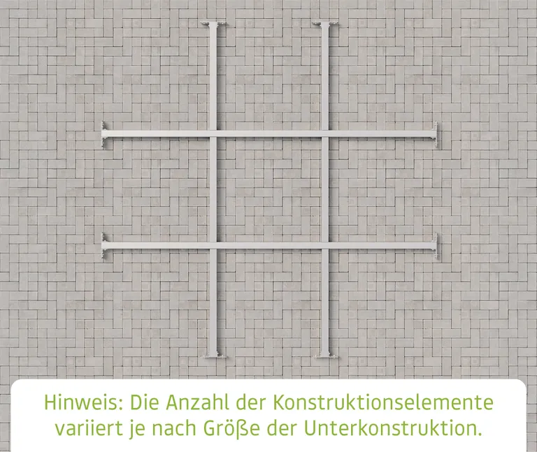 HORI Unterkonstruktion für Gerätehaus 214 x 262 cm 2