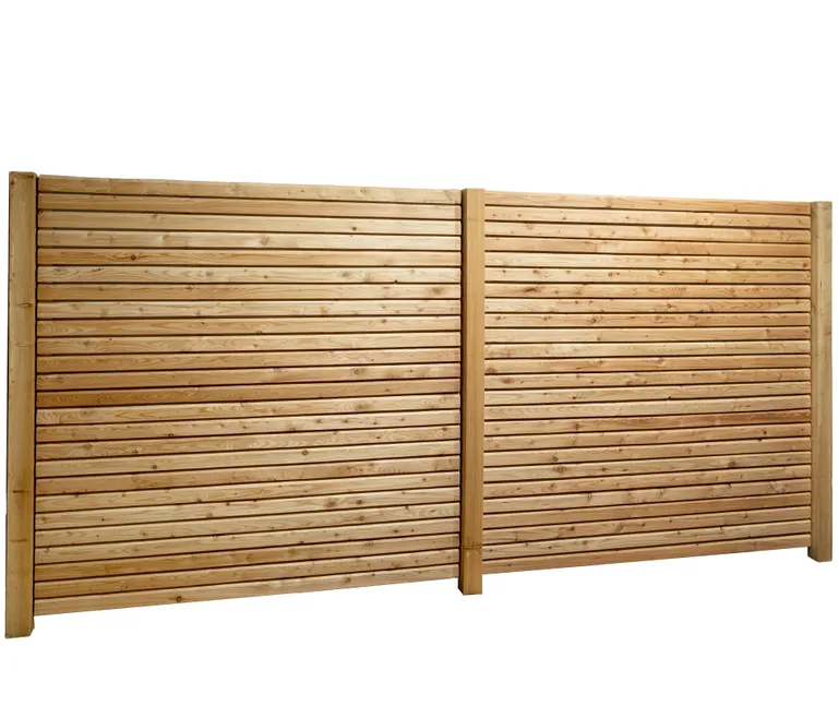 HORI Sichtschutzzaun Gebirgslärche Rhombus 179 x 179 cm 1