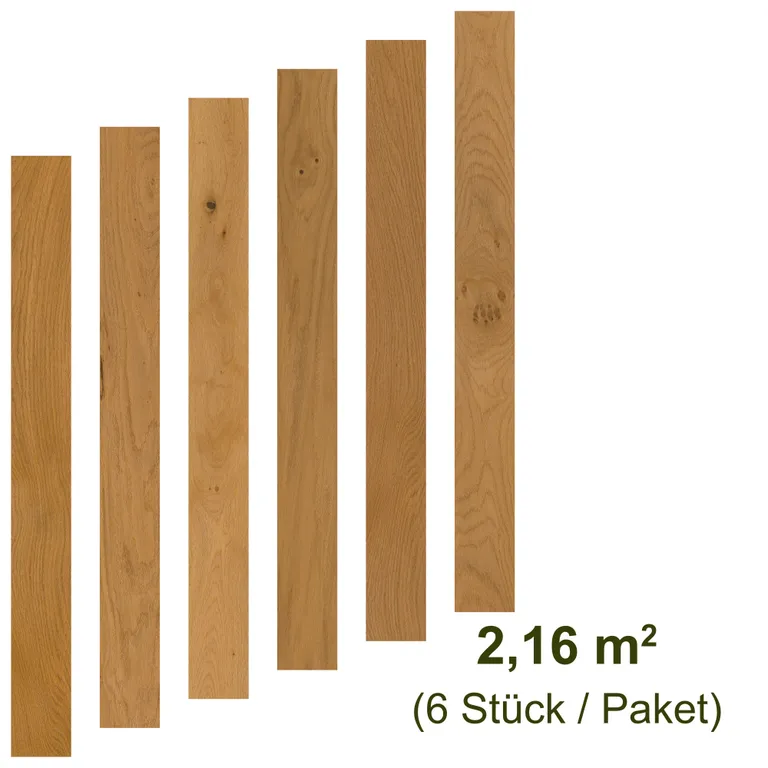 HWZ Klick-Furnierparkettboden PVC-frei, Ökobesserboden Susify, Landhausdiele Eiche Natur 8