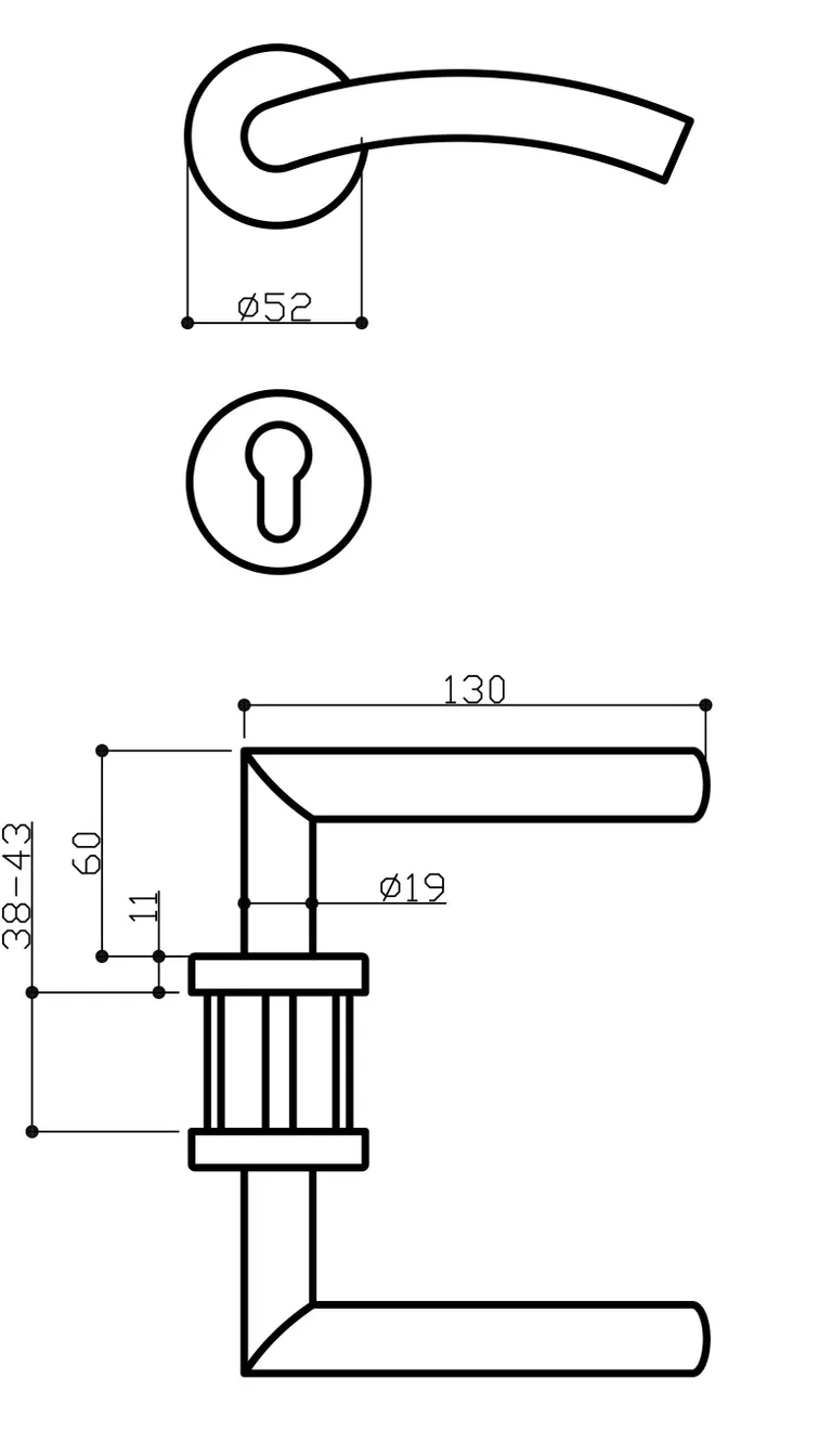HORI Zimmertür Komplettset CPL Signalweiß RAL9003 Röhrenspan Designkante 7