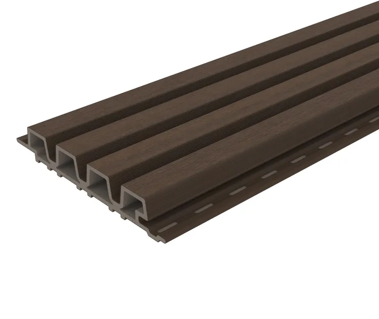 HORI WPC Fassadenprofil Rhombus Premium Small 33 x 215 x 2900 mm dunkelbraun 0