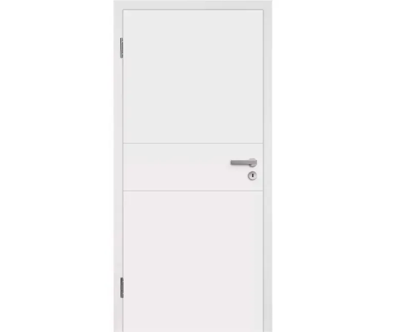 HORI Schallschutz Wohnungseingangstür Vigo Weißlack RAL9010 SK1 Eckkante Vollspan 0