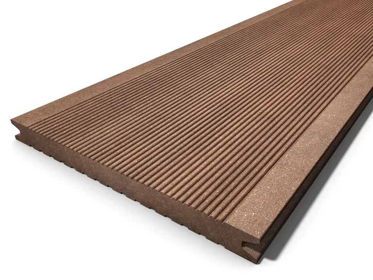 Megawood Terrassendielen Komplettset WPC Jumbo Classic massiv nussbraun 0