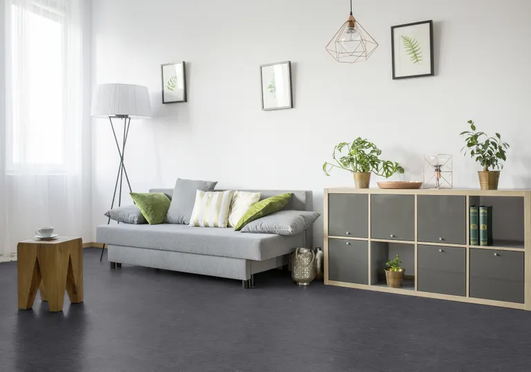 Gerflor Klebe-Vinylboden Dalle Vinyle Design 0220 Slate Anthracite Fliese selbstklebend 0