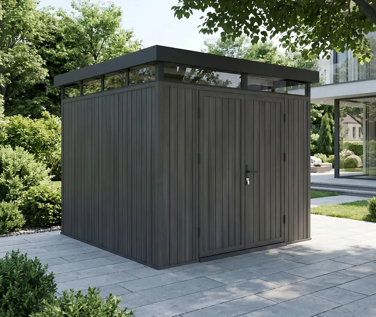 HORI Gartenhaus mit Flachdach 300 x 300 cm 6