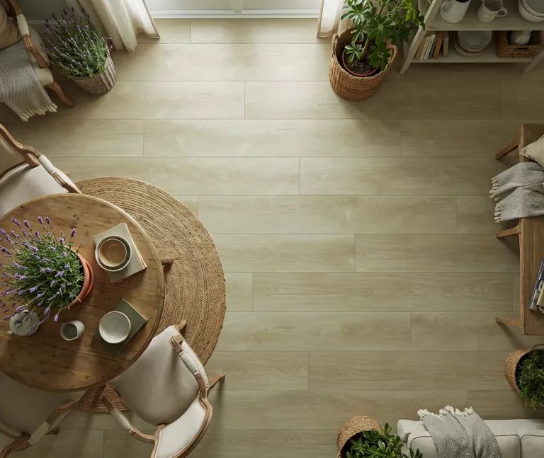 HORI Klick-Hartvinylboden Classic Rigid SPC Eiche Silver Dawn Landhausdiele synchron Holzstruktur schmal 9