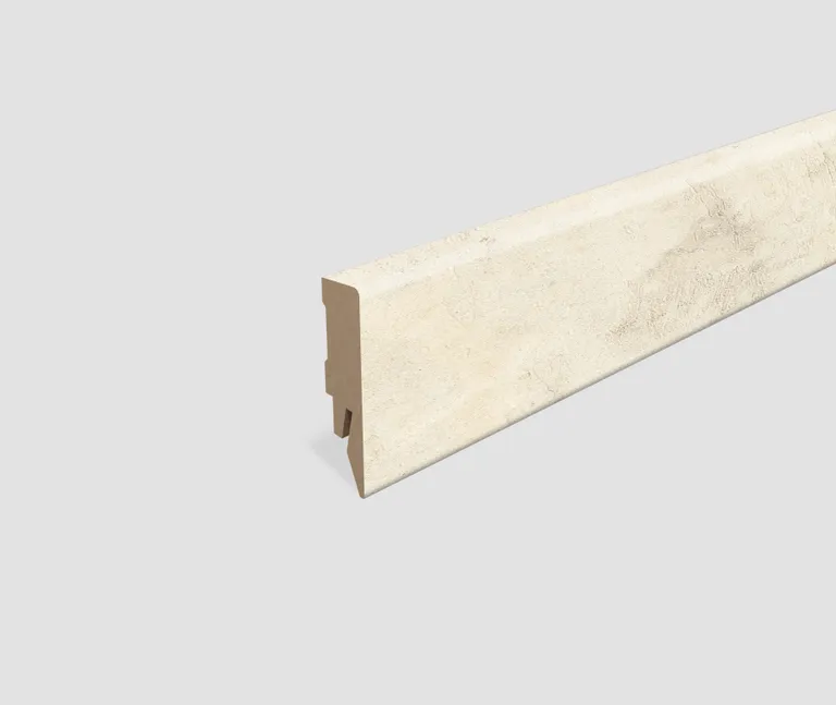 EGGER MDF-Kern Sockelleiste L581 passend zu Fußboden Chromix weiss 0